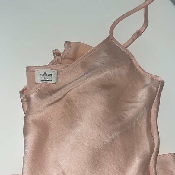 Wilfred Pink Mini Satin Dress - Picture 4 of 4